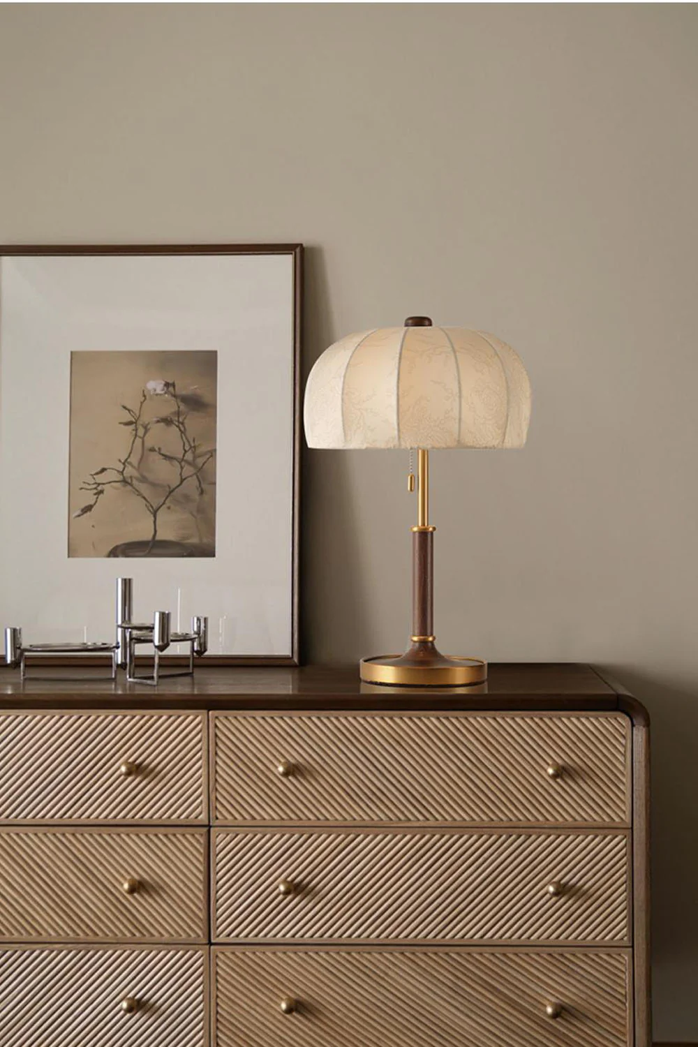Petal Soft-Shade Pull-Cord Table Lamp - Image 6