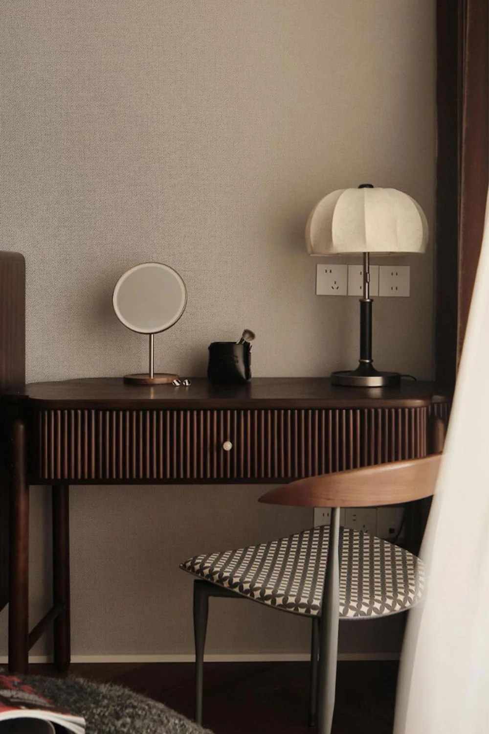 Petal Soft-Shade Pull-Cord Table Lamp - Image 9