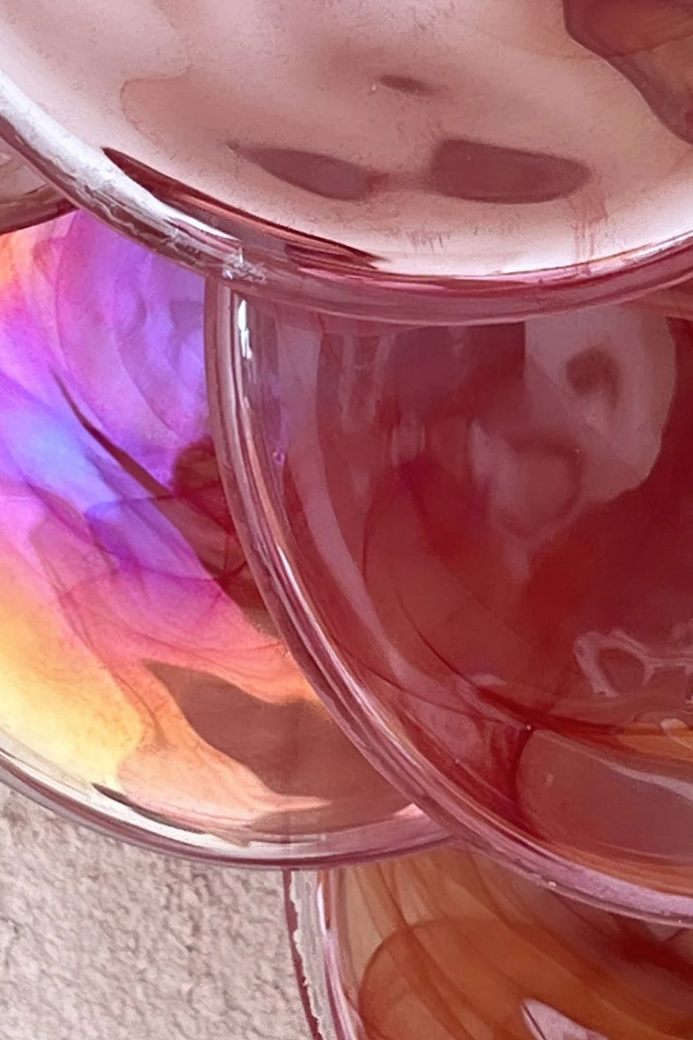 Pink Art Glass Discs Wall Lamp - Image 17