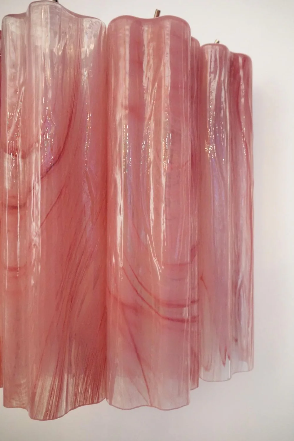 Pink Art Glass Tube Wall lamp - Image 10