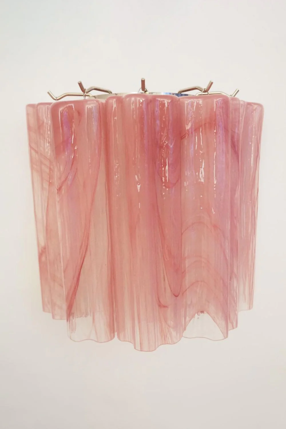 Pink Art Glass Tube Wall lamp - Image 3