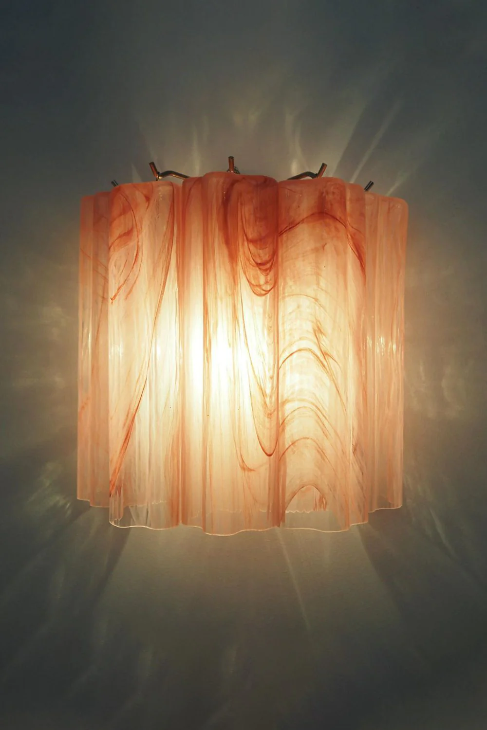 Pink Art Glass Tube Wall lamp - Image 5