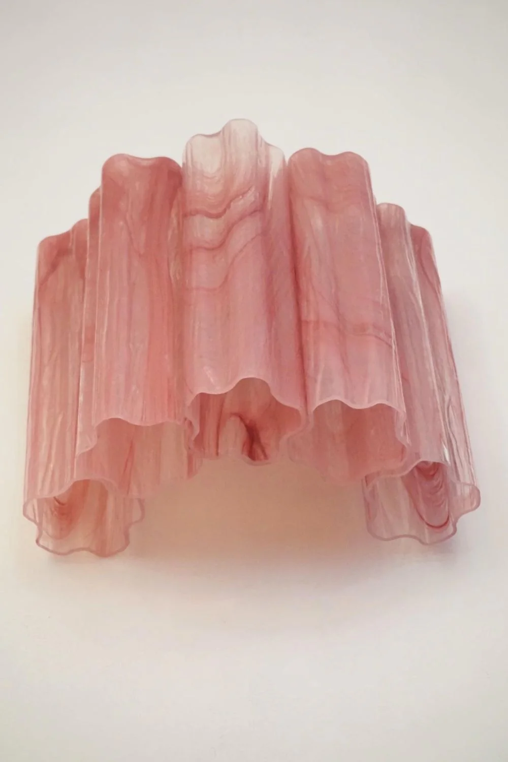 Pink Art Glass Tube Wall lamp - Image 7