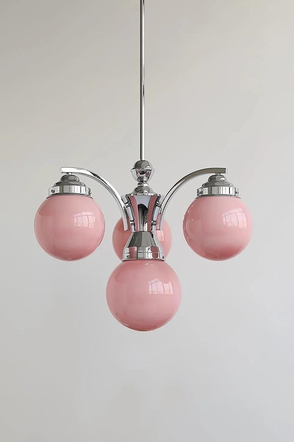 Pink Globe Modern Chandelier - Image 10