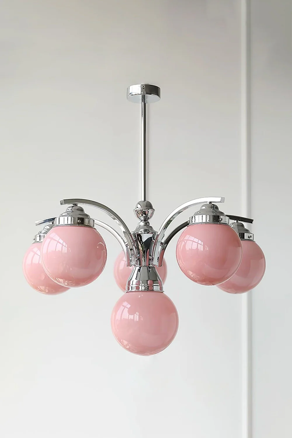 Pink Globe Modern Chandelier - Image 11