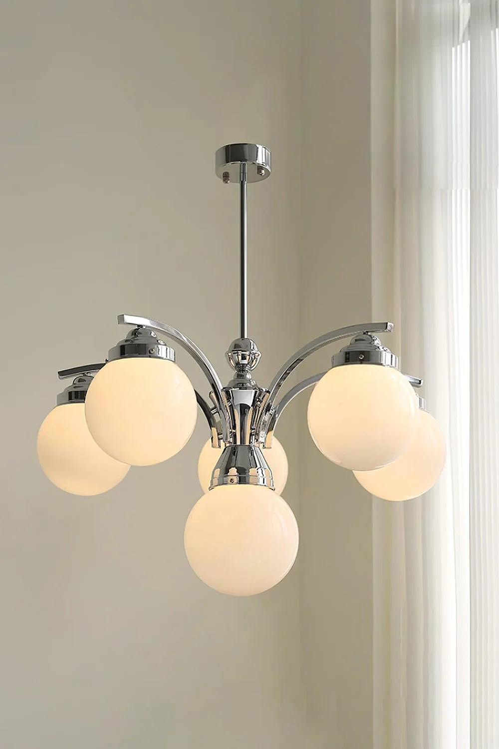 Pink Globe Modern Chandelier - Image 12