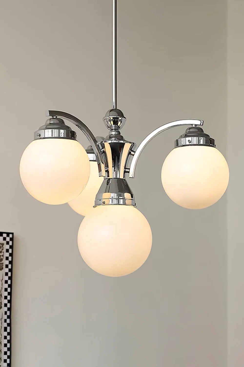 Pink Globe Modern Chandelier - Image 15