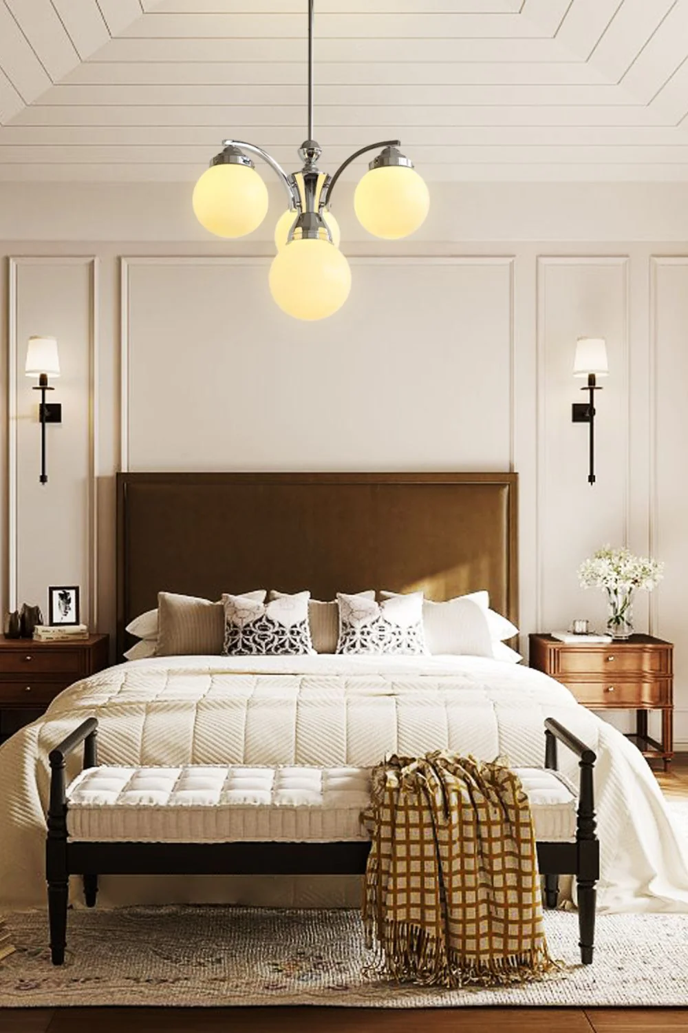 Pink Globe Modern Chandelier - Image 5