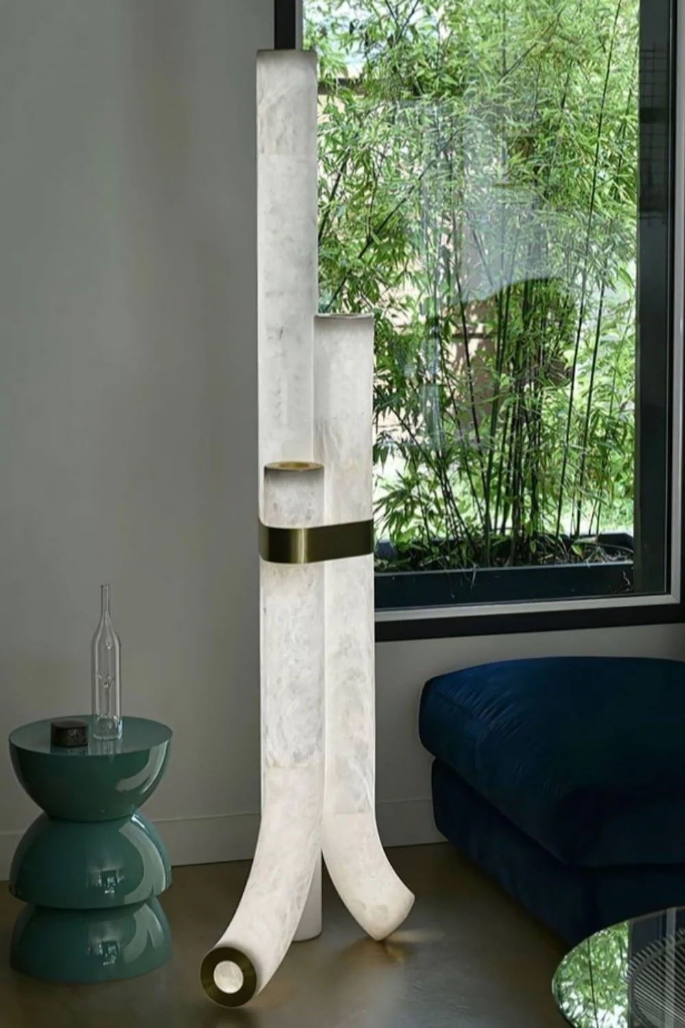 Piped Alabaster Floor Lamp - Image 10