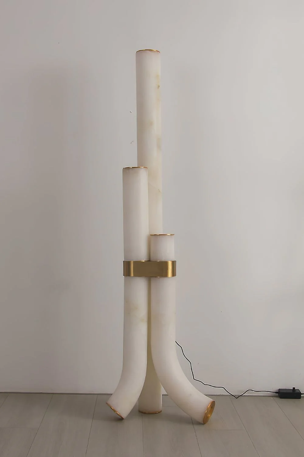 Piped Alabaster Floor Lamp - Image 9