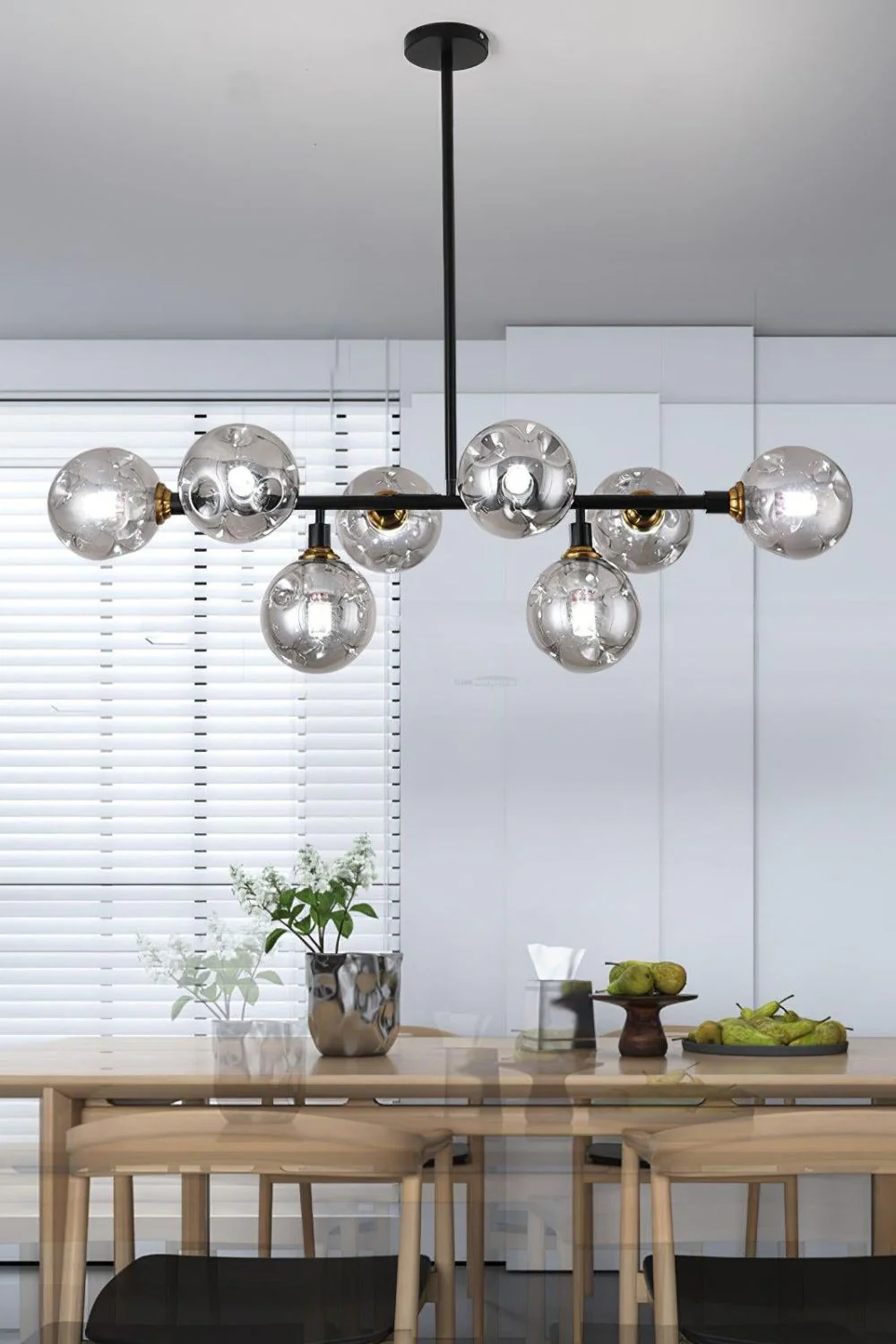 Primas Smoked Glass Linear Chandelier - Image 2