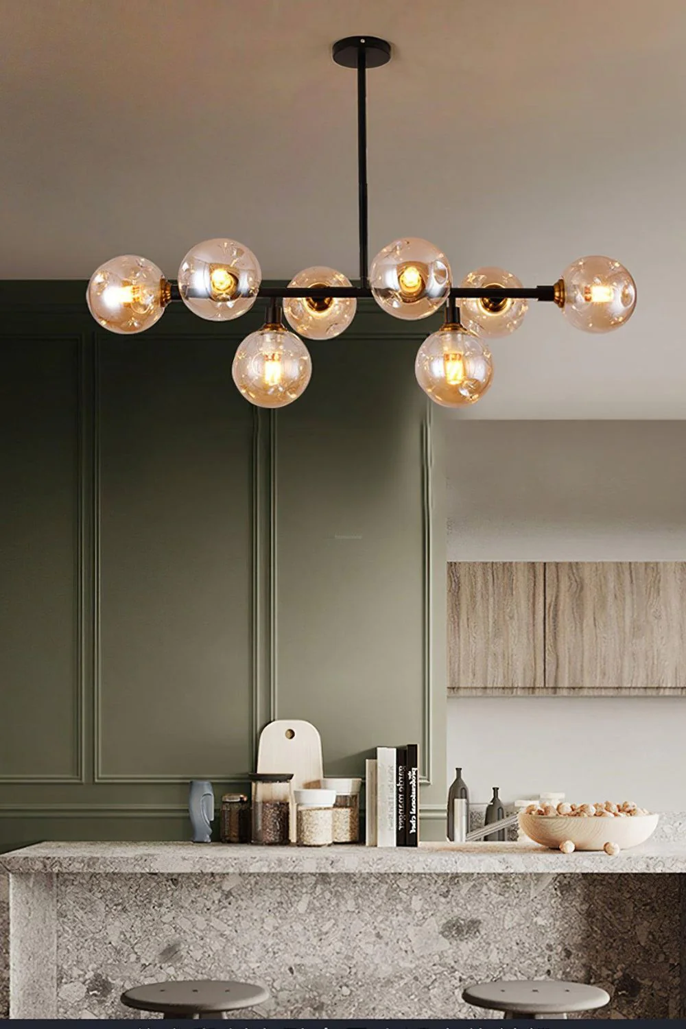 Primas Smoked Glass Linear Chandelier - Image 6