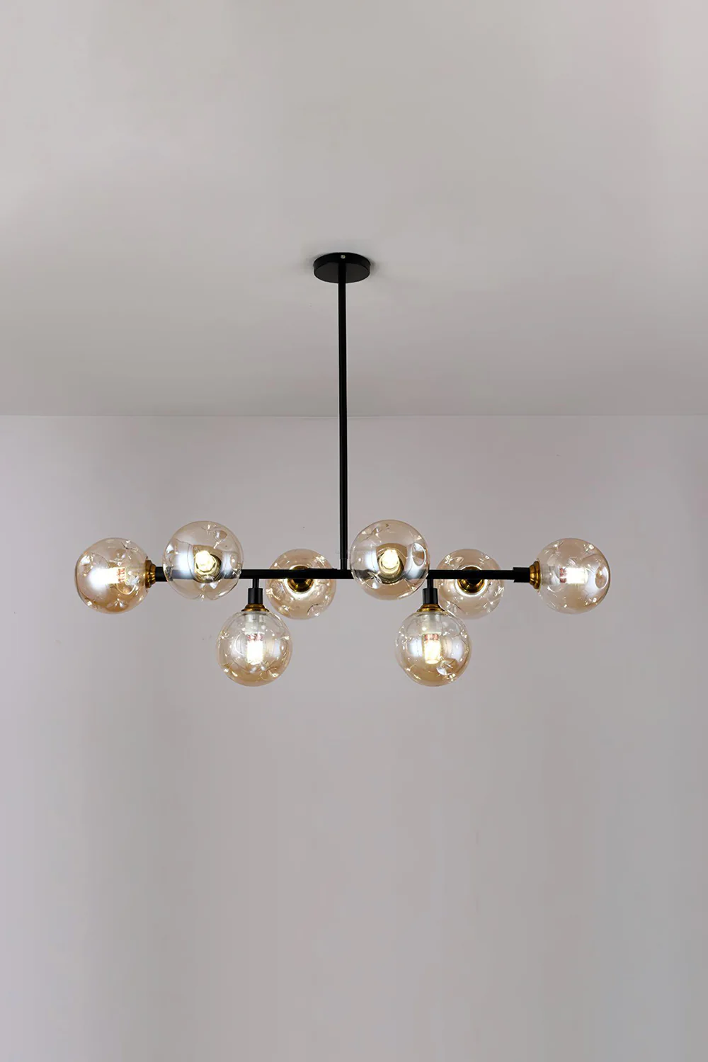 Primas Smoked Glass Linear Chandelier - Image 8