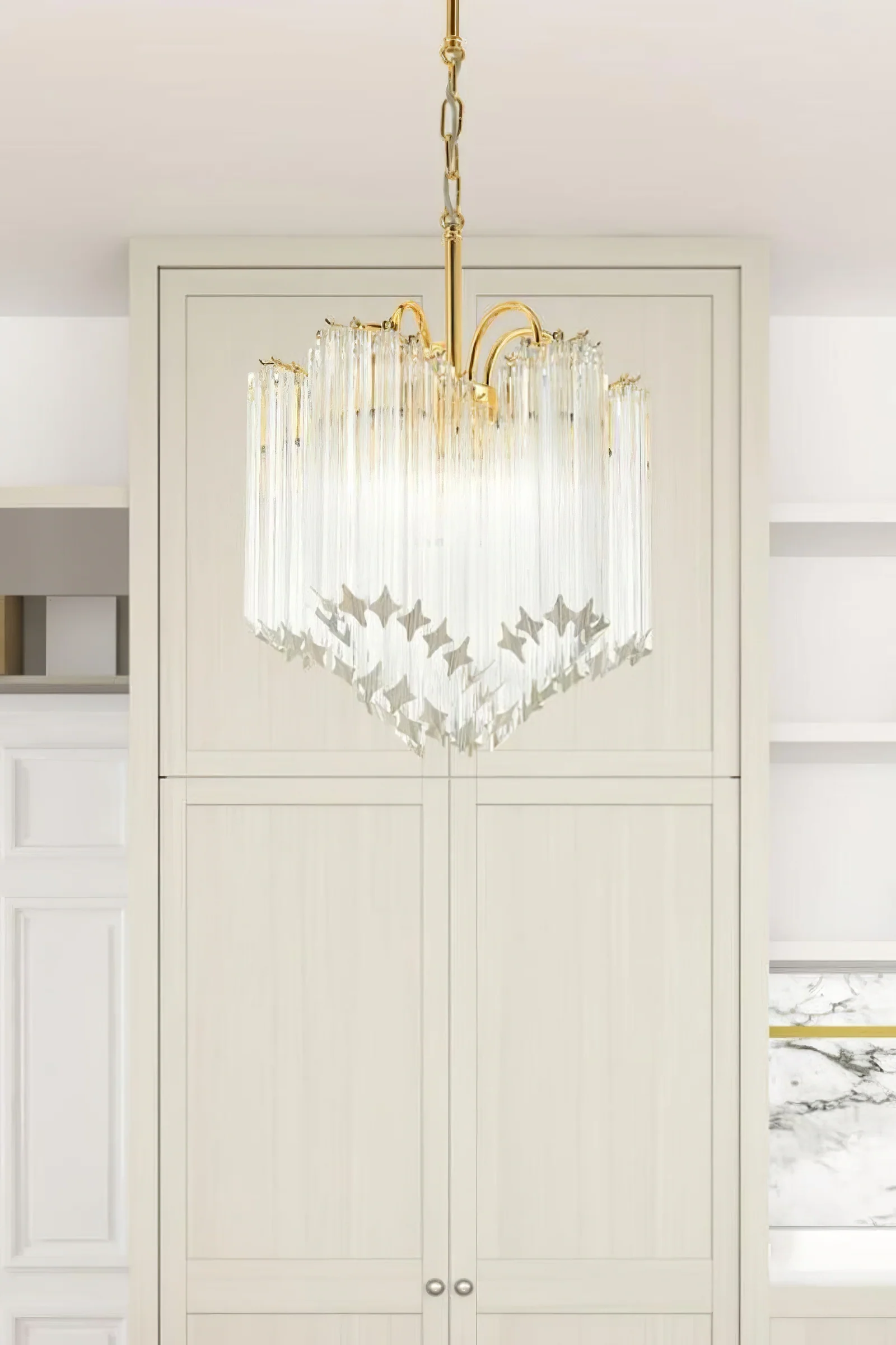 Quadriedri Crystal Art Chandelier - Image 2