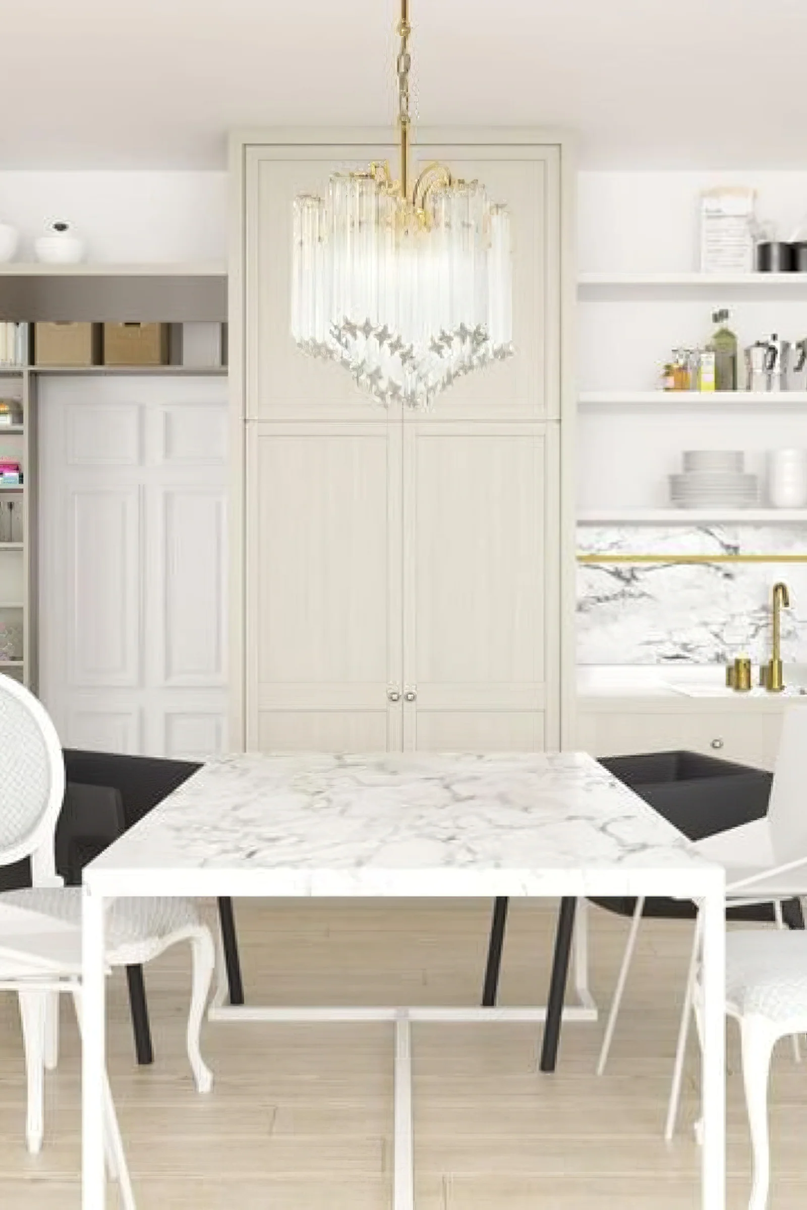 Quadriedri Crystal Art Chandelier - Image 3