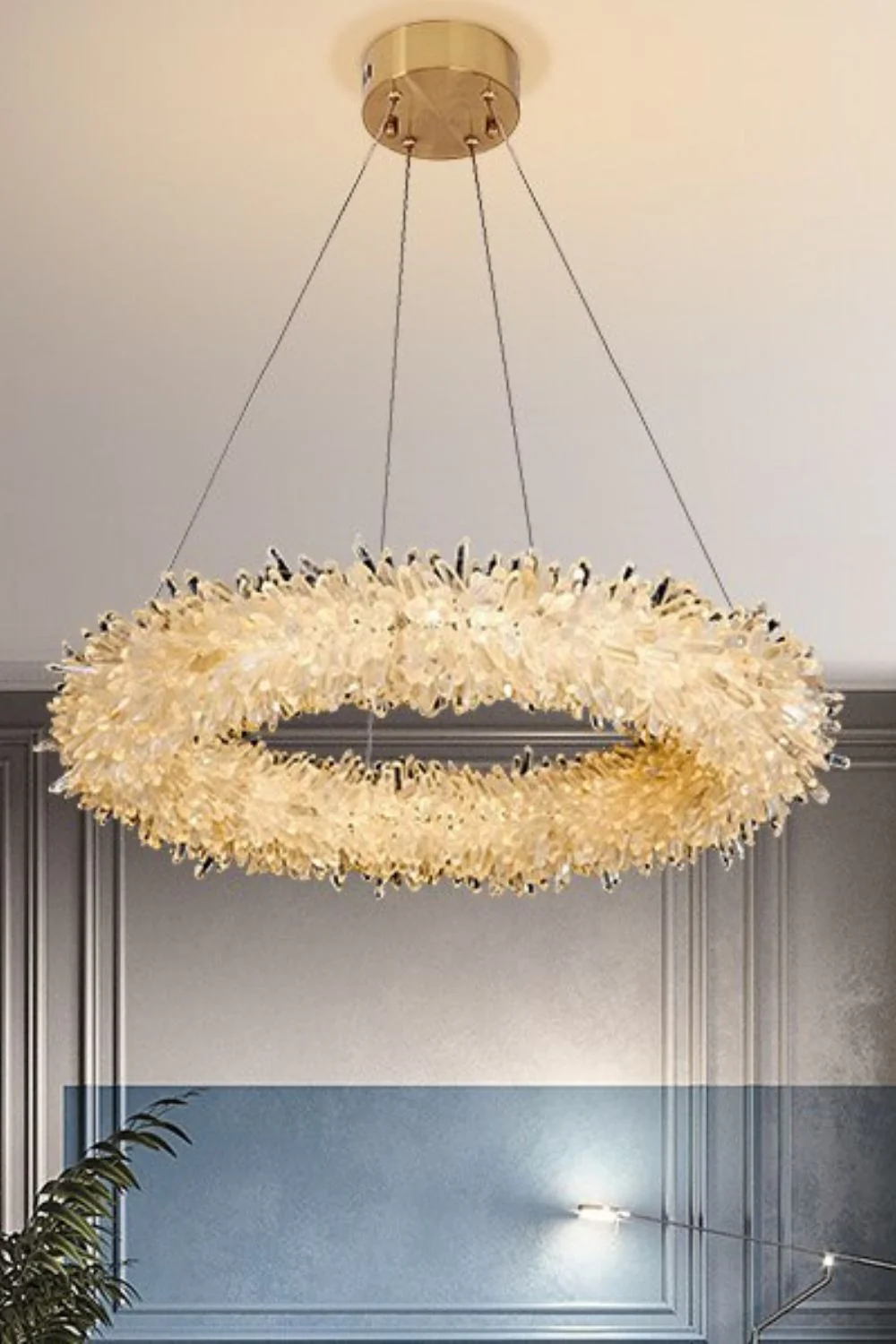 Quartz Crystal Chandelier - Image 12