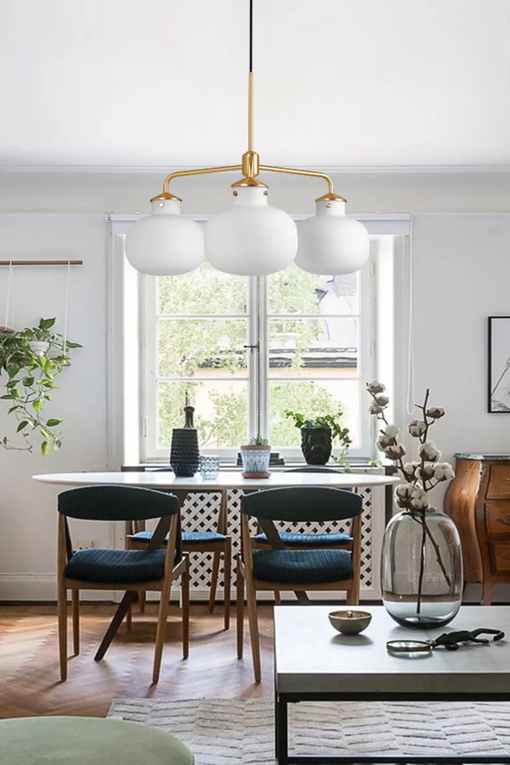 Raito Glass Globe Pendant Chandelier - Image 7