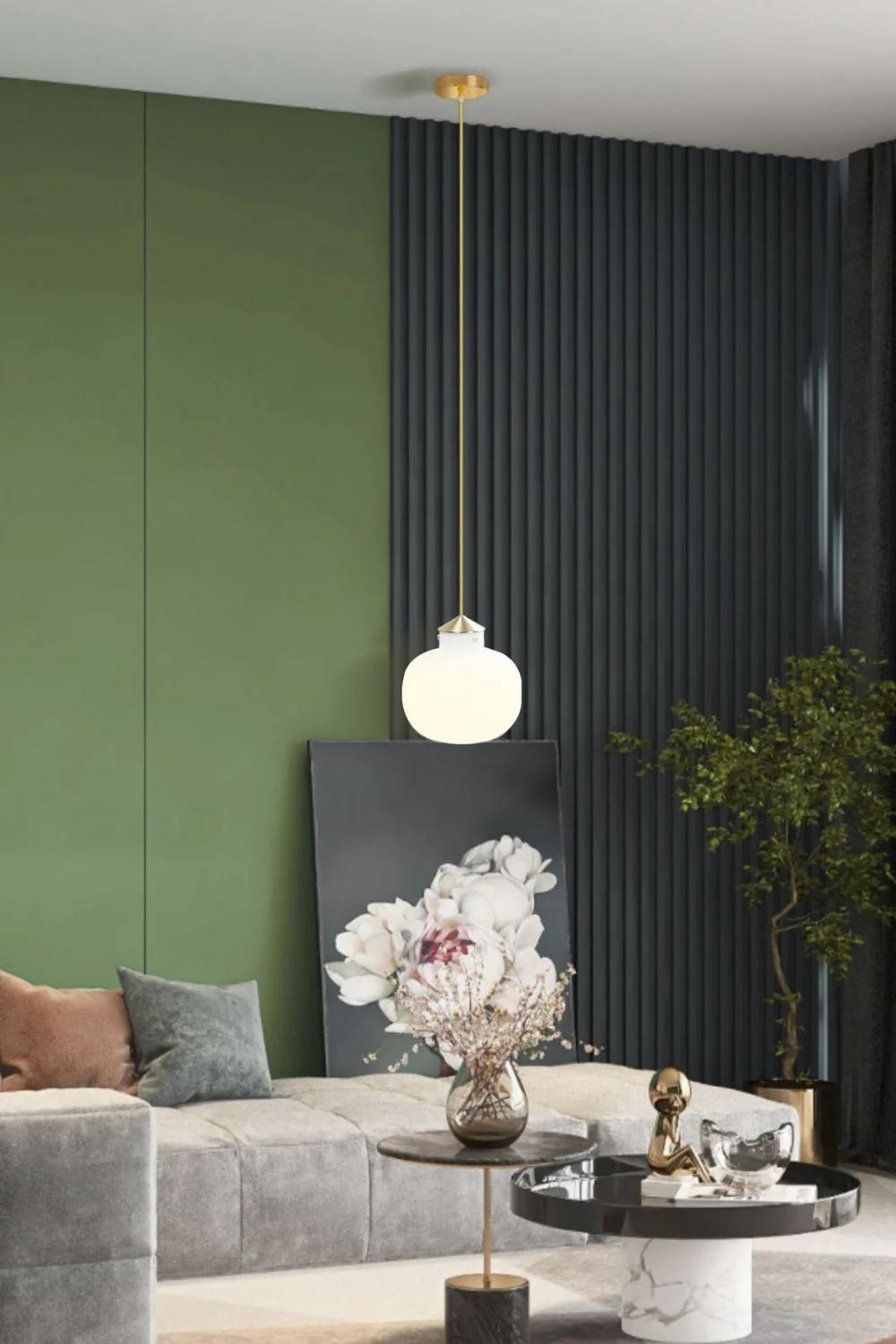Raito Glass Globe Pendant Light - Image 9
