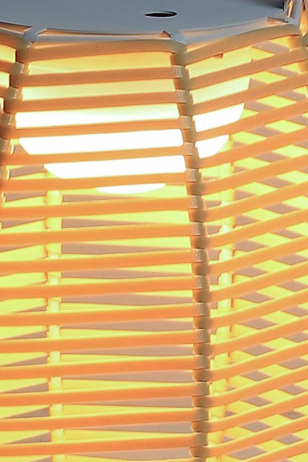 Rattan Lantern Rechargeable Solar Outdoor Table Lamp - Image 24