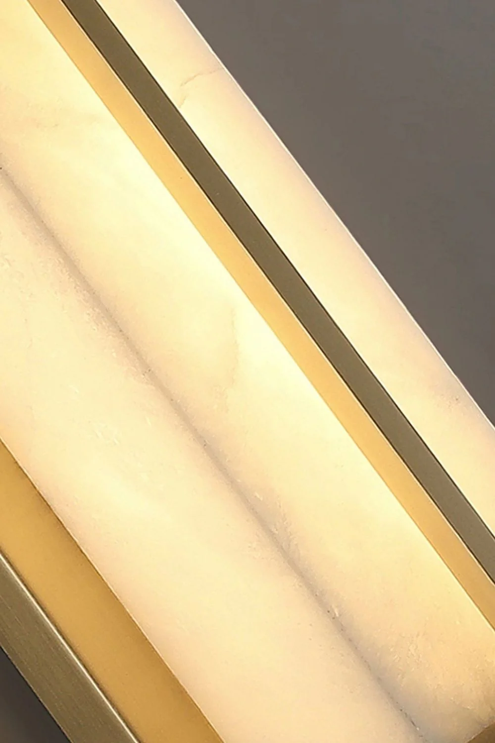 Rectangular Alabaster Brass Wall Lamp - Image 25