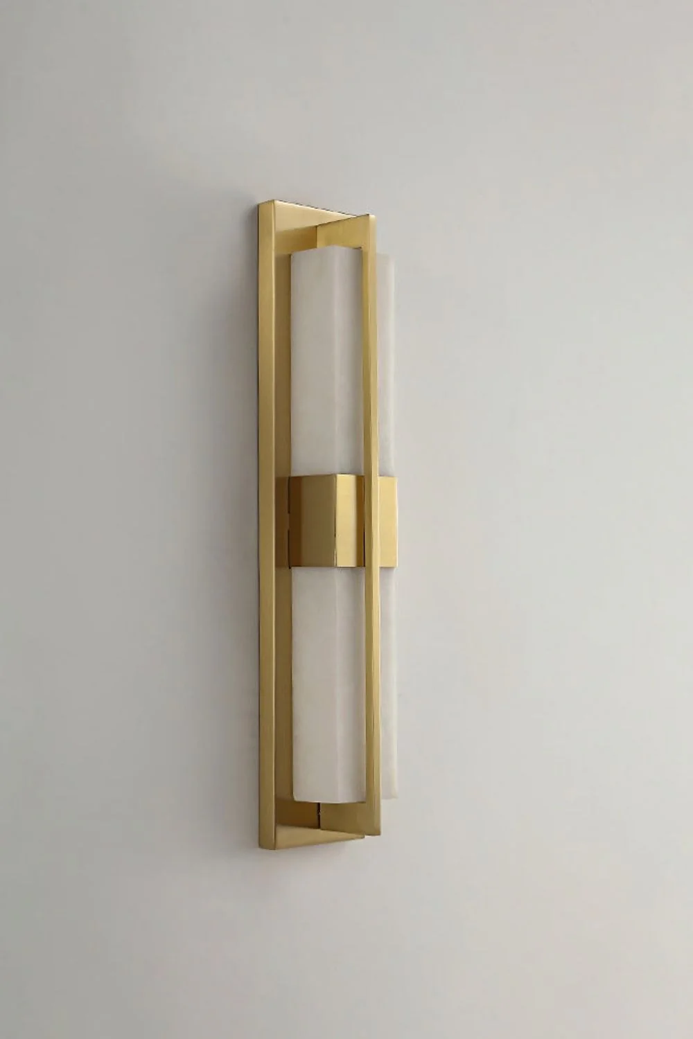 Rectangular Alabaster Brass Wall Lamp - Image 31