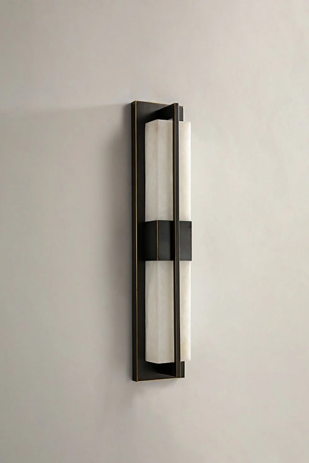 Rectangular Alabaster Brass Wall Lamp - Image 33