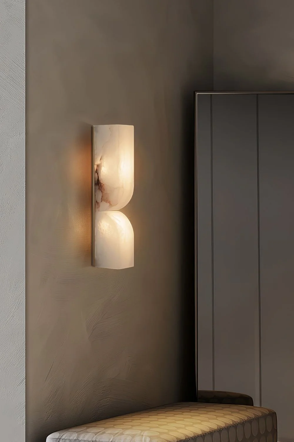 Rectangular Alabaster Essence Wall Sconce - Image 16