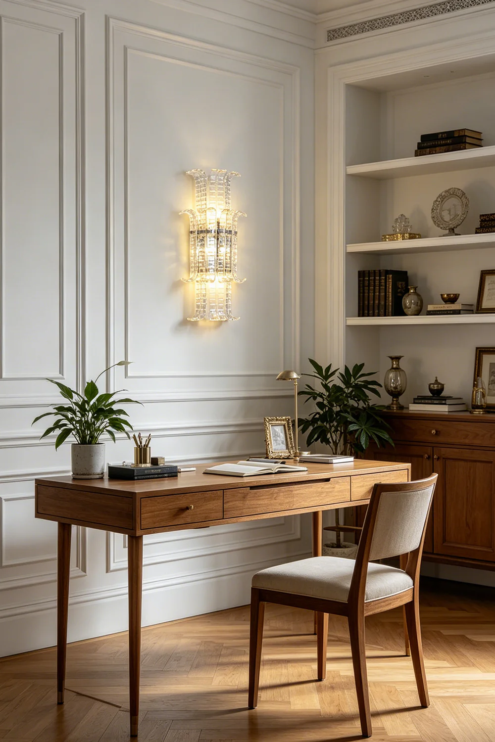Ribbed Glass Ribbon Wall Light - Image 5