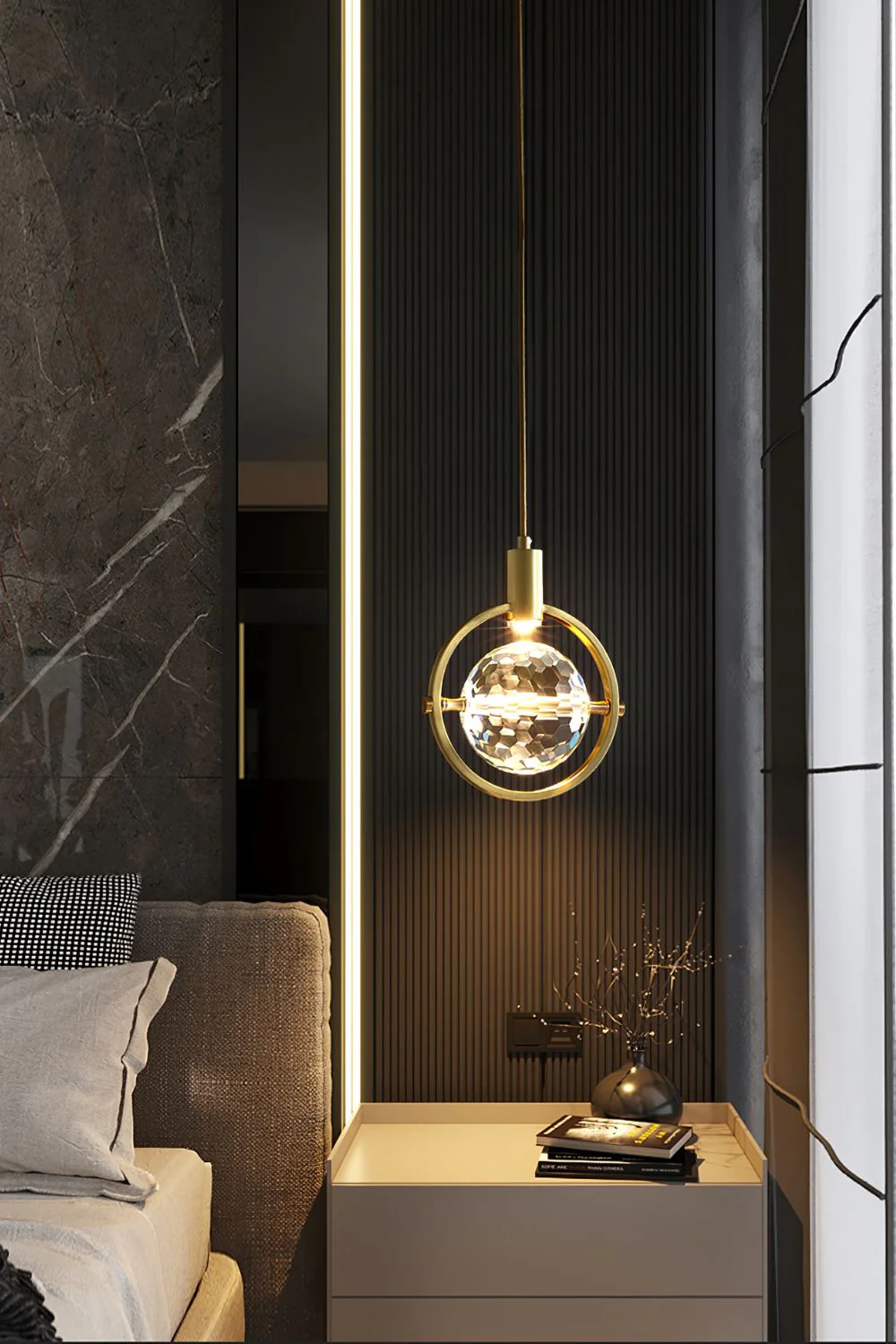 Ring Crystal Pendant Light - Image 9