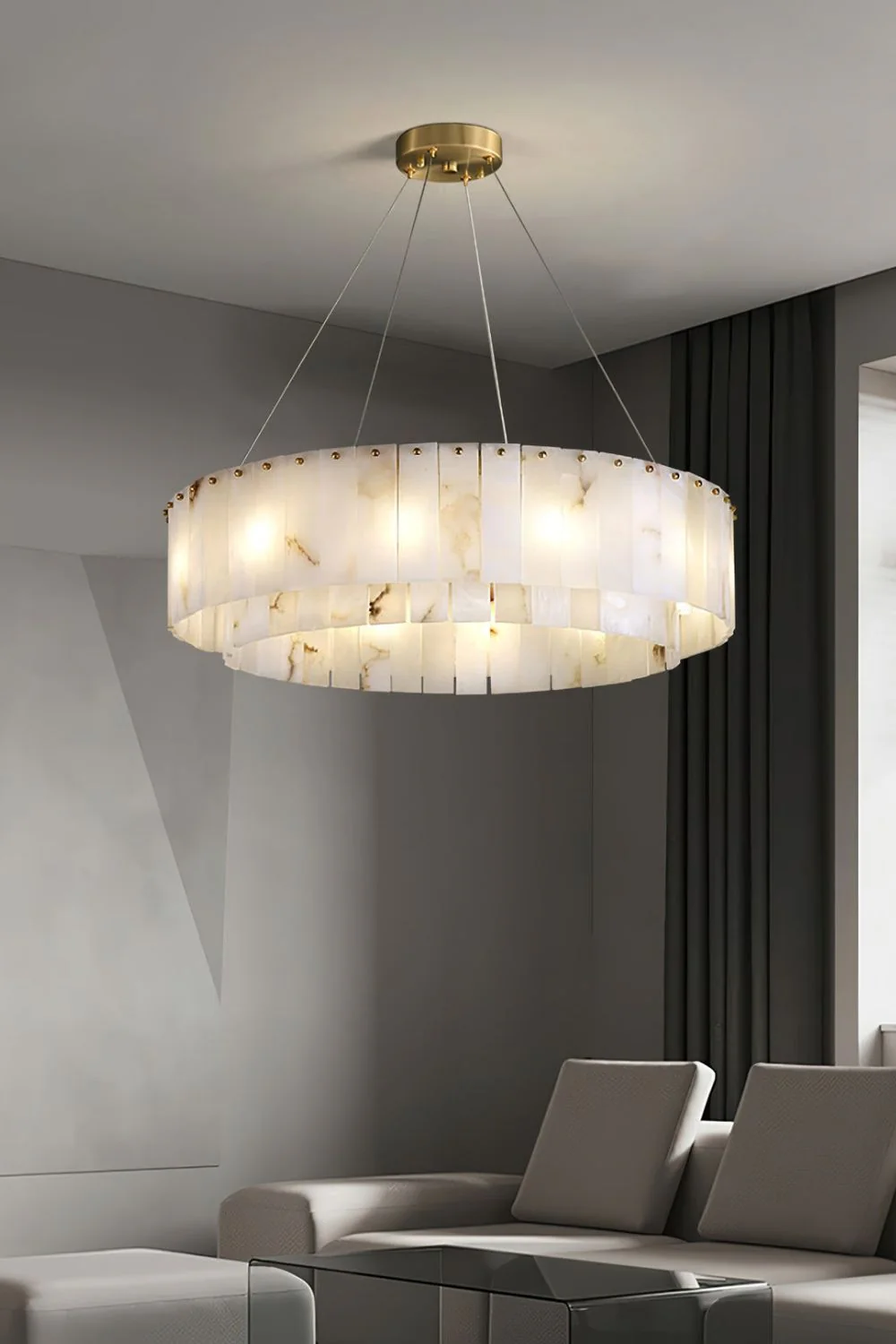 Rock Alabaster Chandelier - Image 11