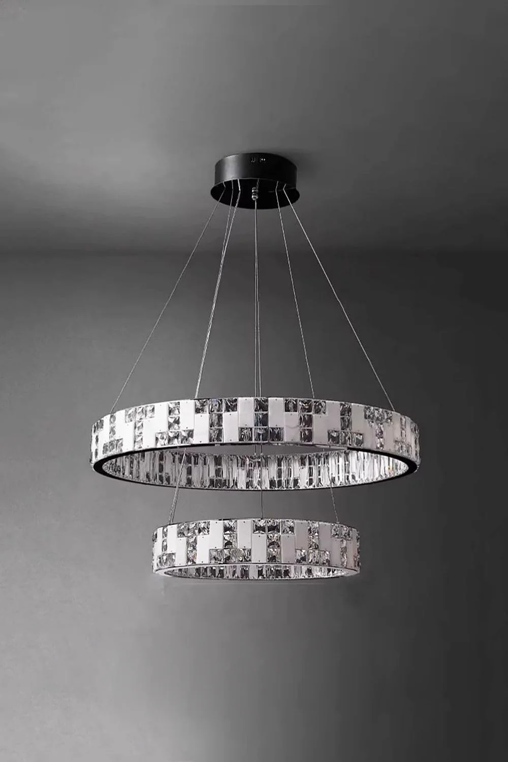 Round Alabaster Crystal Chandelier - Image 24
