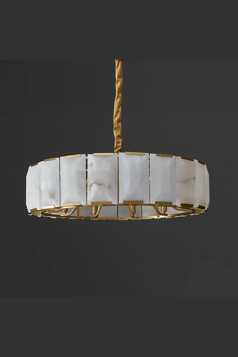 Round Modern Alabaster Chandelier - Image 12