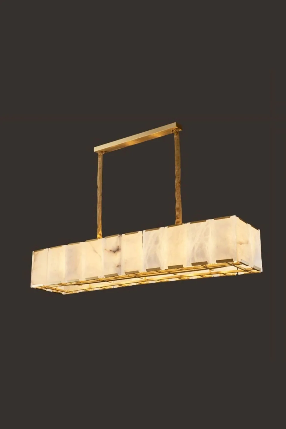 Round Modern Alabaster Chandelier - Image 16