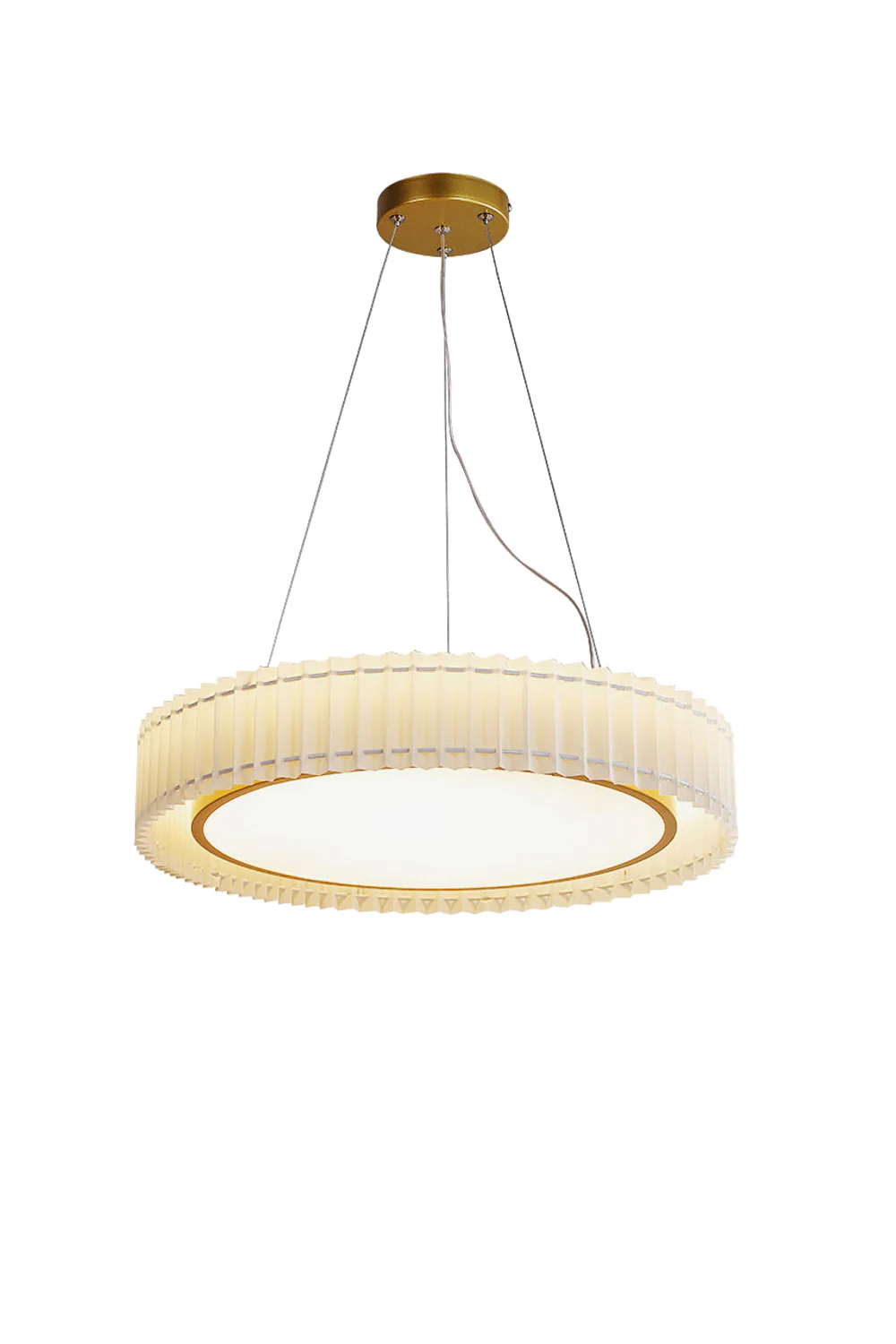 Round Pleated Pendant Lamp