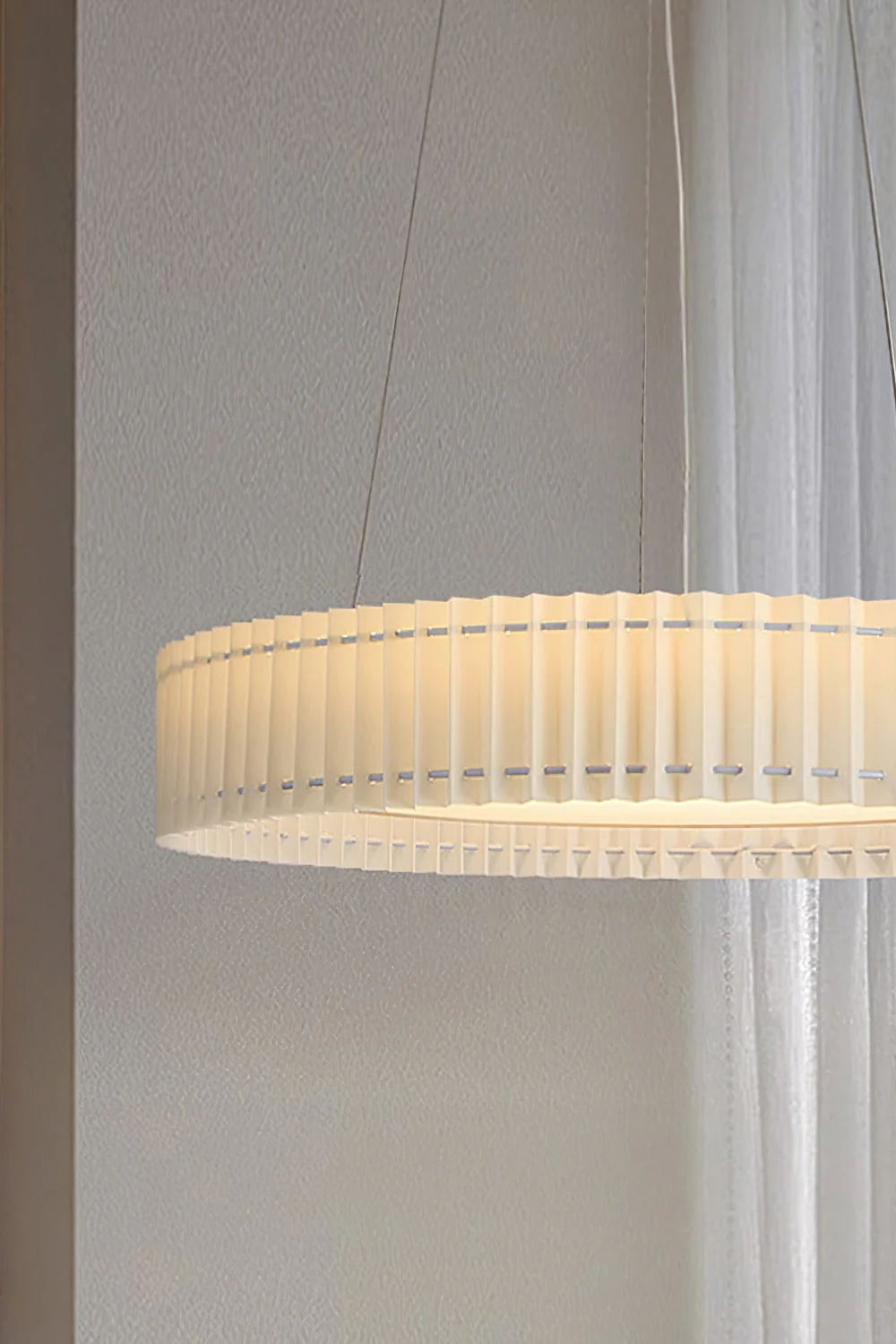 Round Pleated Pendant Lamp - Image 12