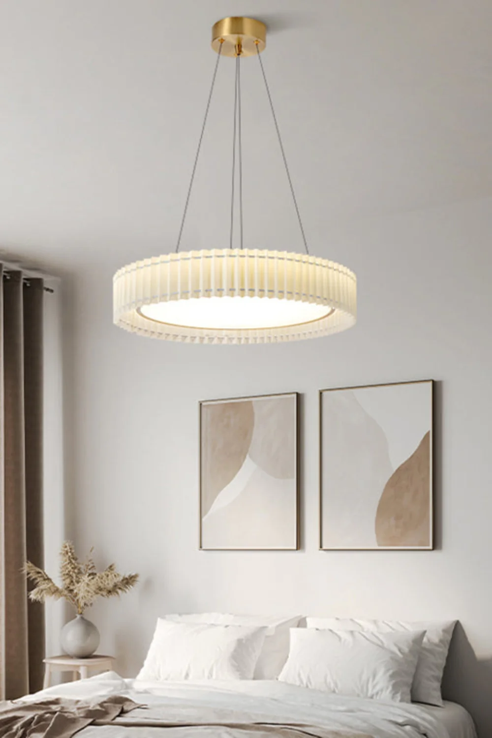 Round Pleated Pendant Lamp - Image 7