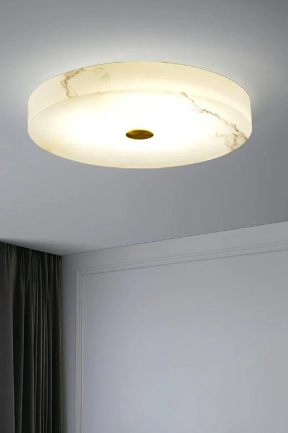 Round Sophie Alabaster Ceiling Lamp - Image 11