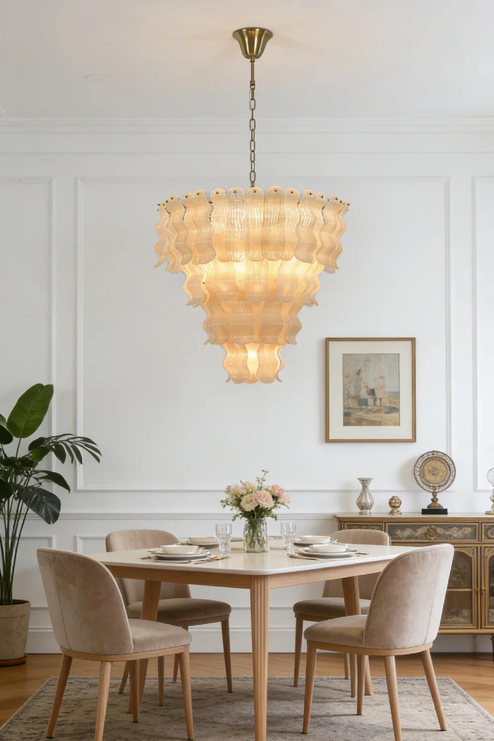 Ruffled Tiered Chandelier - Image 8