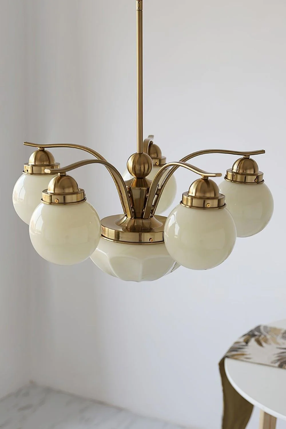 Ryttenberg Glass Globe Chandelier - Image 7
