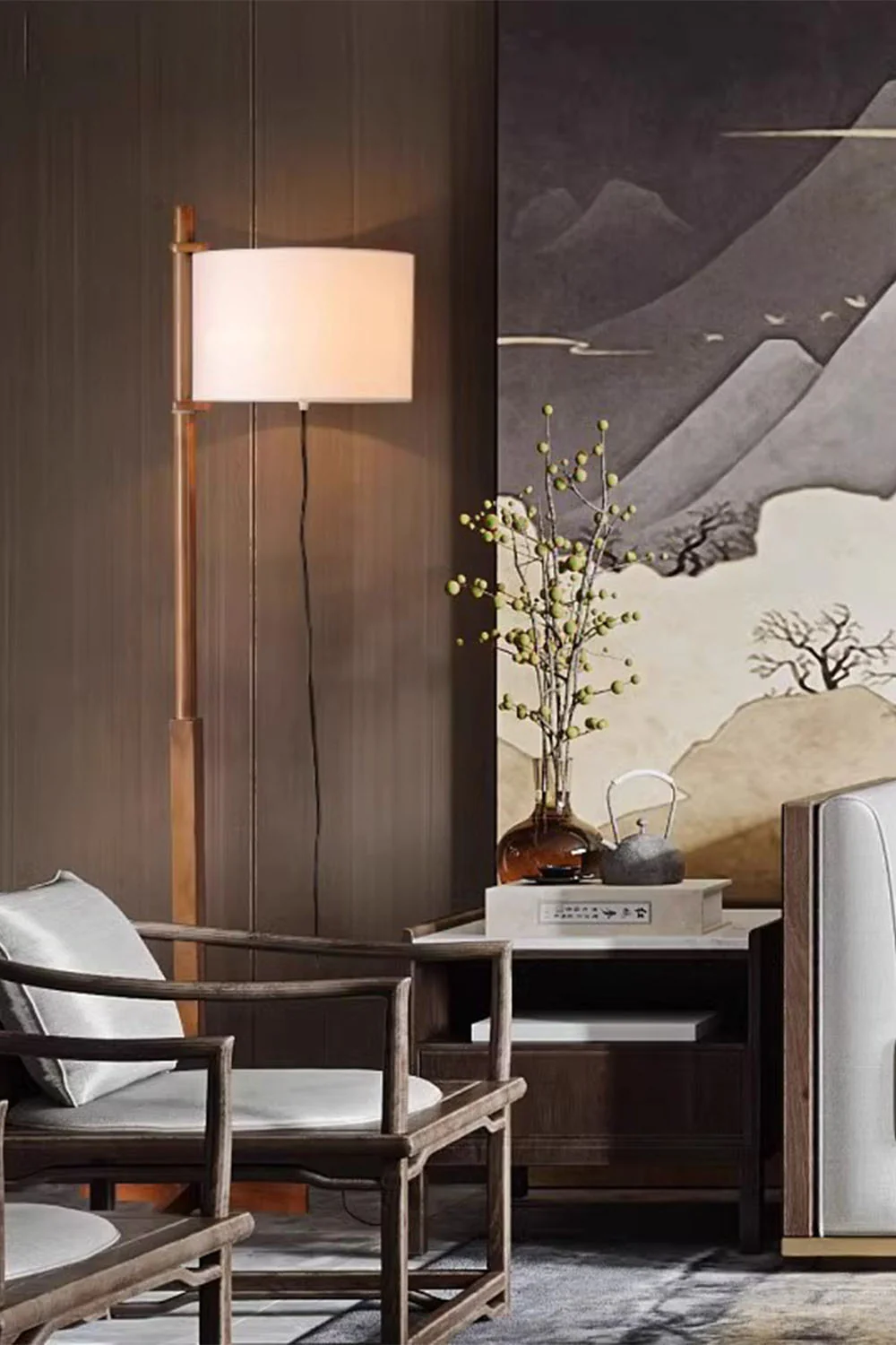 Santa&Cole Walnut Floor Lamp - Image 10