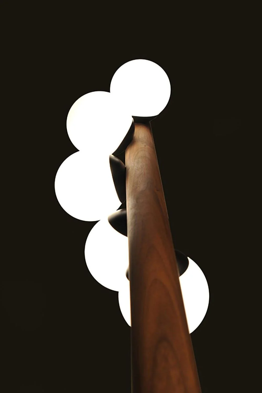 Scandinavian Linear Wooden Pendant Lamp - Image 6