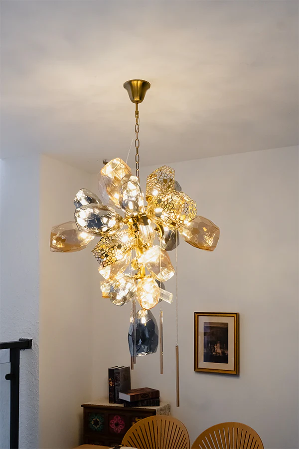 Sculptural Glass Cluster Chandelier - Image 10