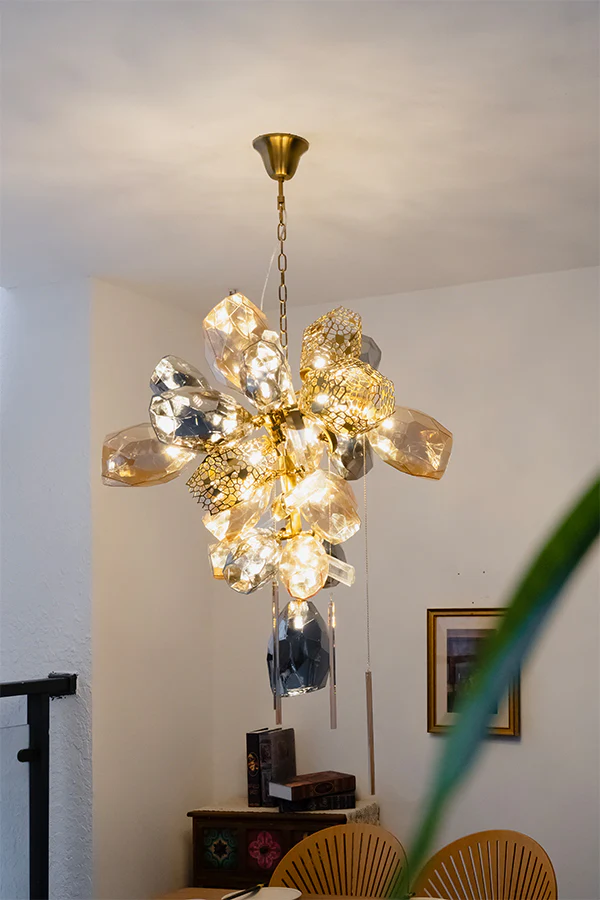 Sculptural Glass Cluster Chandelier - Image 11