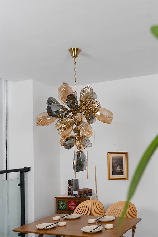 Sculptural Glass Cluster Chandelier - Image 14