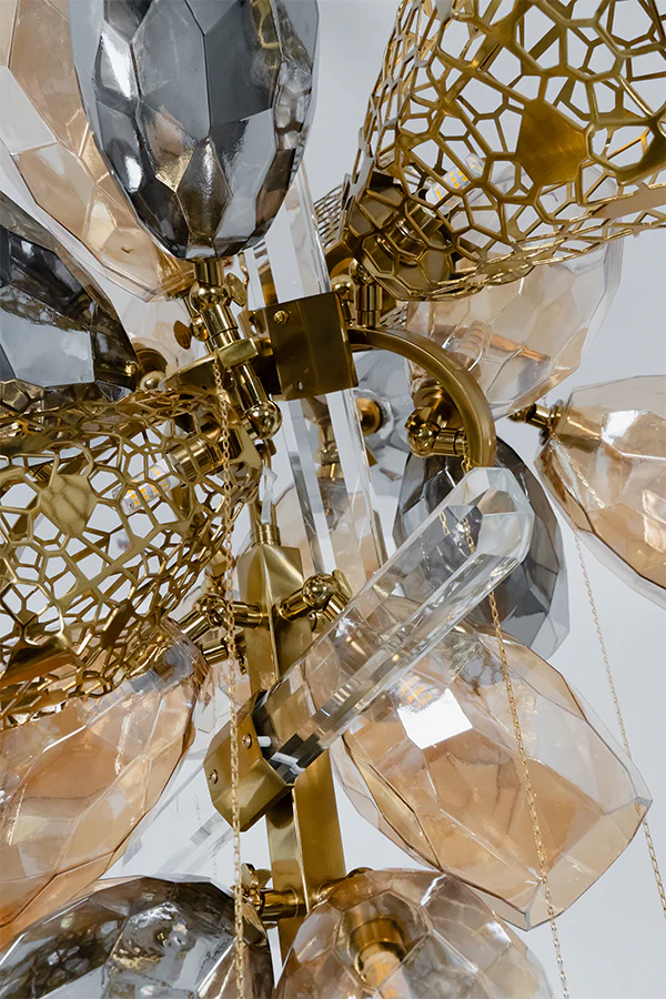 Sculptural Glass Cluster Chandelier - Image 16