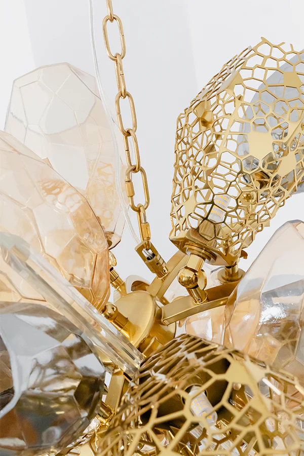 Sculptural Glass Cluster Chandelier - Image 17