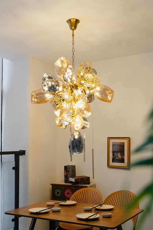 Sculptural Glass Cluster Chandelier - Image 18