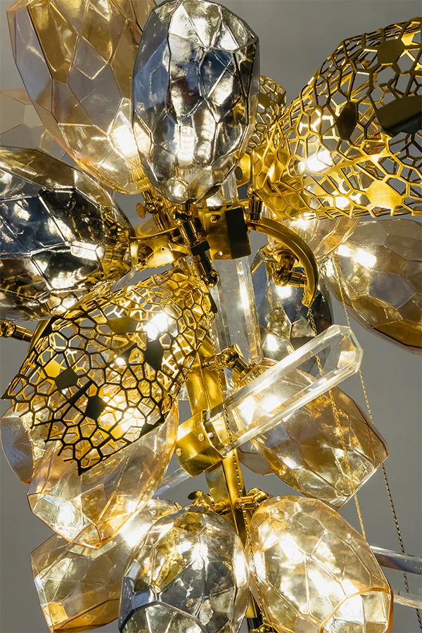Sculptural Glass Cluster Chandelier - Image 19