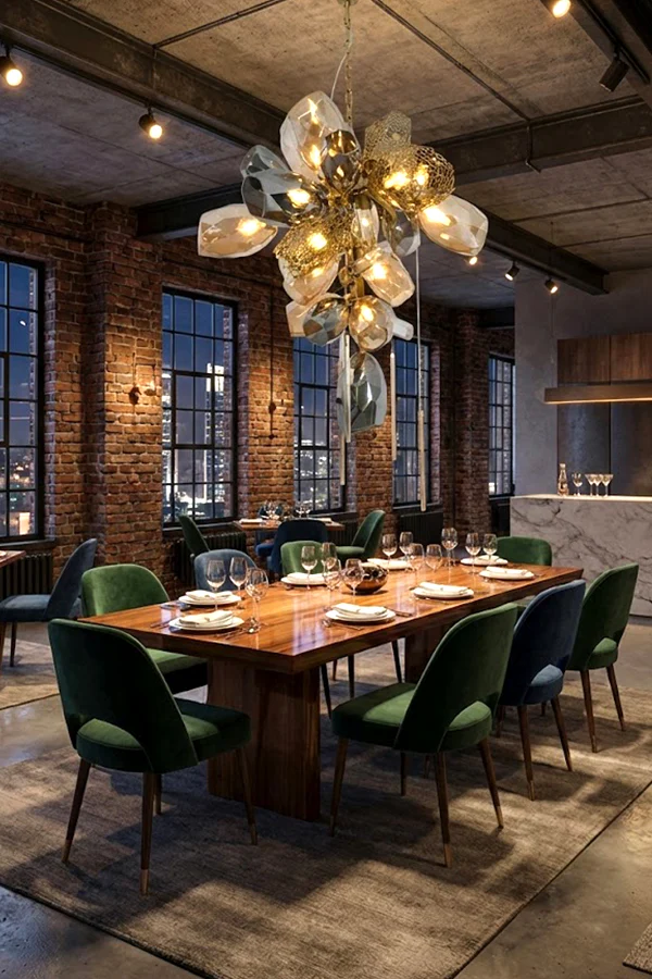 Sculptural Glass Cluster Chandelier - Image 6