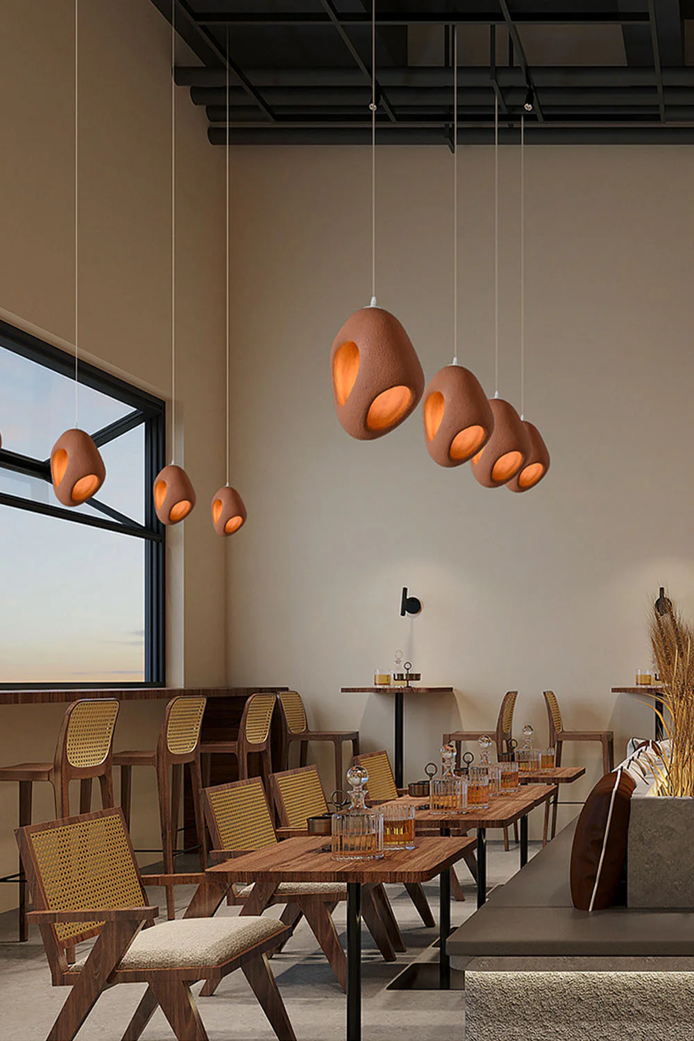 Sculptural Japandi Pendant Lamp - Image 4